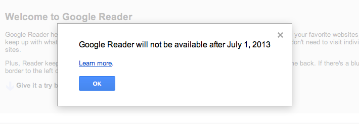 Google forgets customers (again) and shuts down Reader